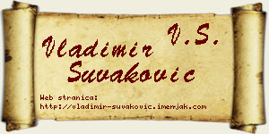 Vladimir Šuvaković vizit kartica